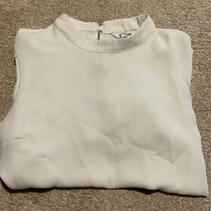 Women’s Express White Puff Sleeve Blouse